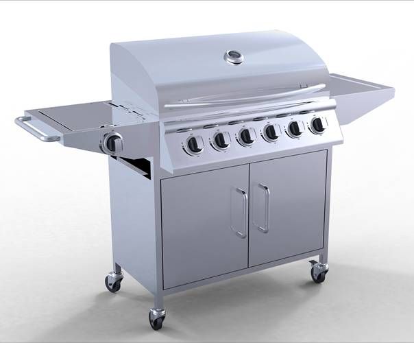 HEATSURE Stainless Steel 6 Burner Gas Grill BBQ + 1 Side Burner G9206A