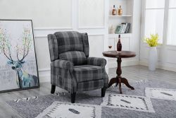 WestWood Fabric Armchair FA01 Grey Check