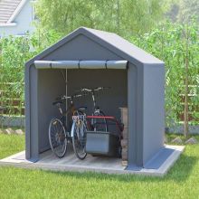 BIRCHTREE Outdoor Storage Tent 6X6FT Dark Grey