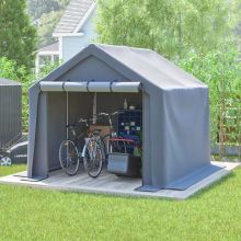 BIRCHTREE Outdoor Storage Tent 8X8FT Dark Grey