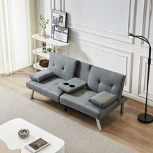 WestWood Fabric Manhattan Sofa Bed Grey
