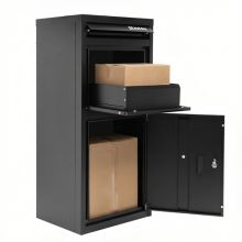 BIRCHTREE Metal Delivery Box Large Black