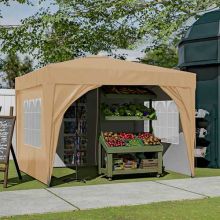 BIRCHTREE Pop Up Gazebo 3X3M Beige