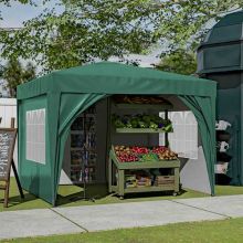 BIRCHTREE Pop Up Gazebo 3X3M Green