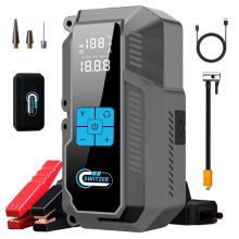 SwitZer Jump Starter with Air Compressor 3000A Grey