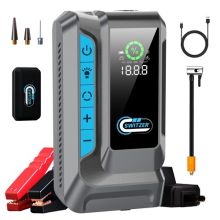 SwitZer Jump Starter with Air Compressor 4000A Grey