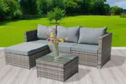 BIRCHTREE Rattan Furniture Set RFS01 Grey