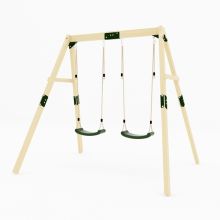GALACTICA Outdoor Wooden Double Swing Set GC-DS01
