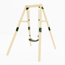 GALACTICA Outdoor Wooden Single Swing Set GC-SS01