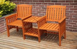 BIRCHTREE Garden Love Seat LS02 Natural