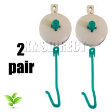 Grow Tent Easy Roller Hangers White 2 Pairs