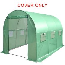 BIRCHTREE 3M(L) x 2M(W) x 2M(H) Polytunnel Greenhouse Pollytunnel 3 Section Cover Only