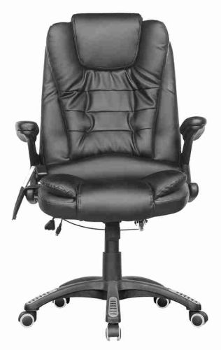 WestWood Leather Point Massage Office Chair Black KMS Direct