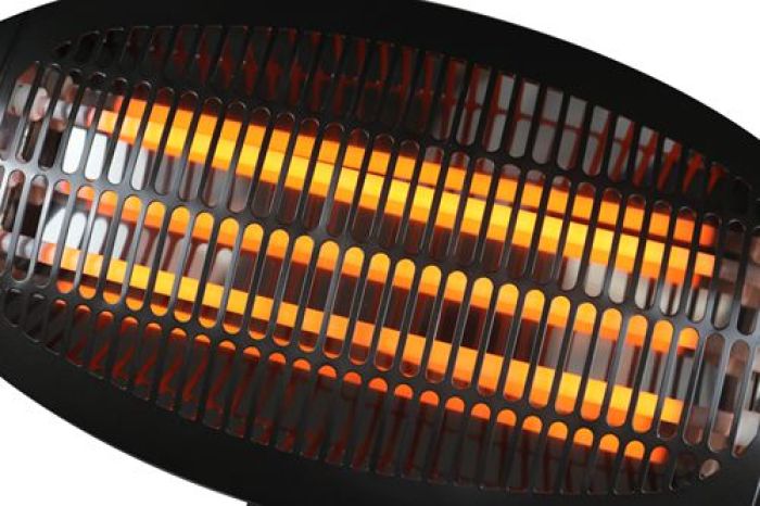 HEATSURE Patio Heater Wall Mounted 2000DI Black KMS Direct