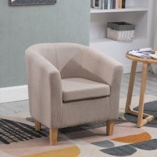 WestWood Fabric Tub Chair TC03 Cream