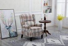 WestWood Fabric Armchair FA01 Beige Check