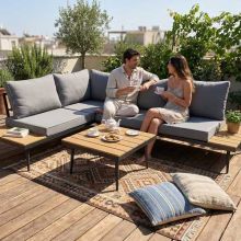 BIRCHTREE Garden Furniture Set GFS01 Grey