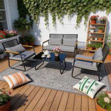 BIRCHTREE Garden Furniture Set GFS05 Grey