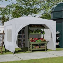 BIRCHTREE Pop Up Gazebo 3X3M White