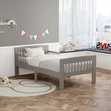 WestWood Junior Bed Wood Frame Grey