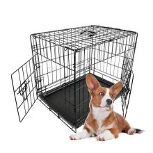 FoxHunter Pet Cage 30 inch Black