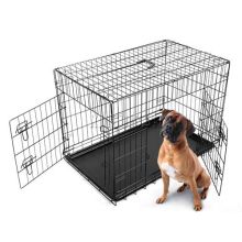 FoxHunter Pet Cage 42 inch Black