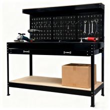 SwitZer Metal Workbench Black