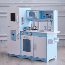 GALACTICA Wooden Pretend Play Kitchen WW-PK-04 Blue